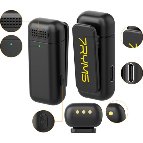 7Ryms Rimo S1 Wireless Microphone w/ 2 Transmitters USB-C - image 2 of 2