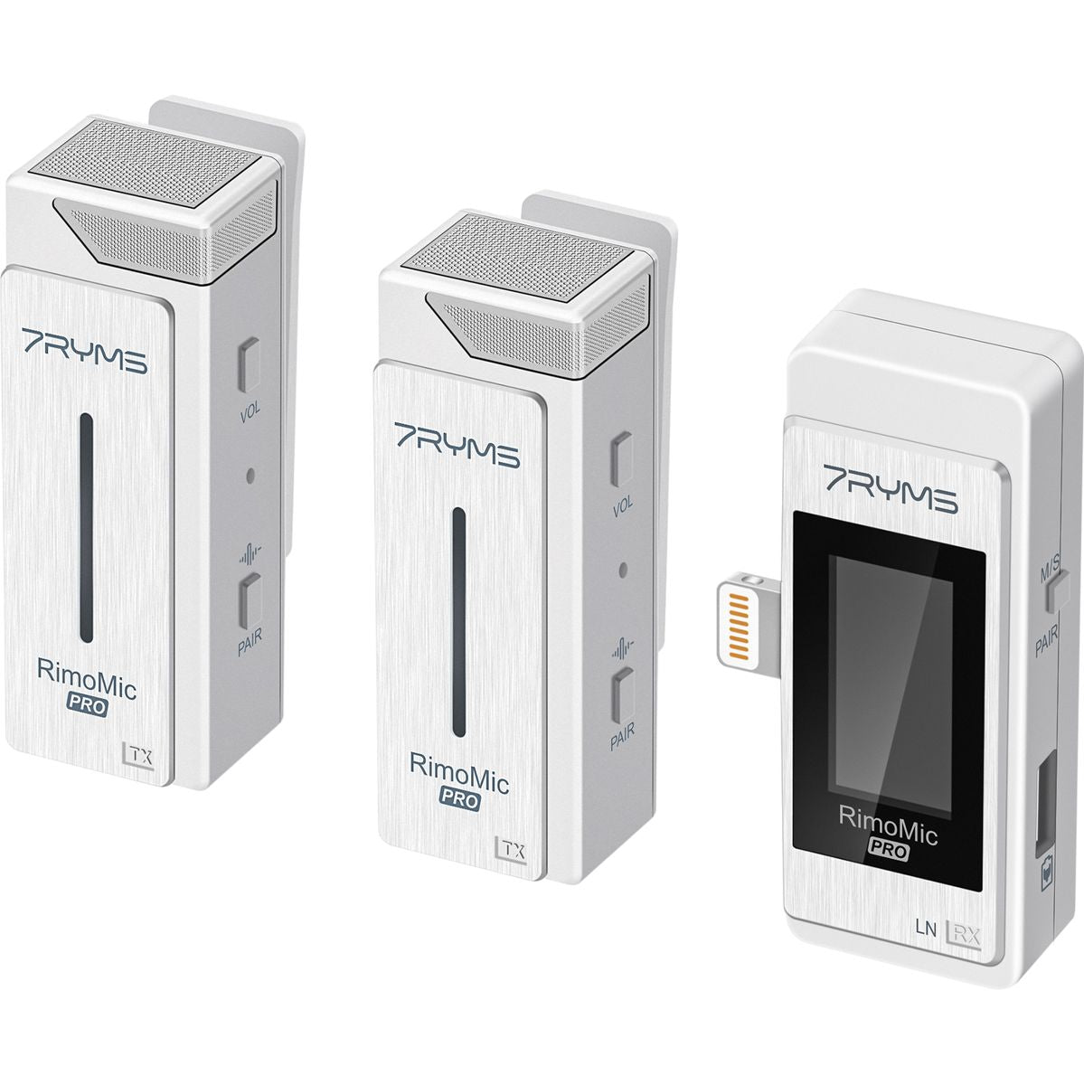 7Ryms Rimomic Pro Wireless Microphone w/ Lightning White