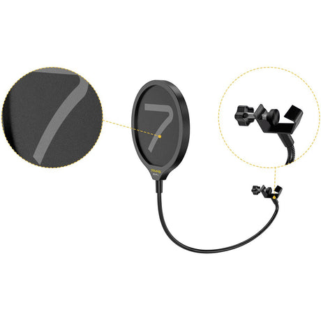 7Ryms SR-PF-L 360° Adjustable Microphone Pop Filter Large - image 2 of 2