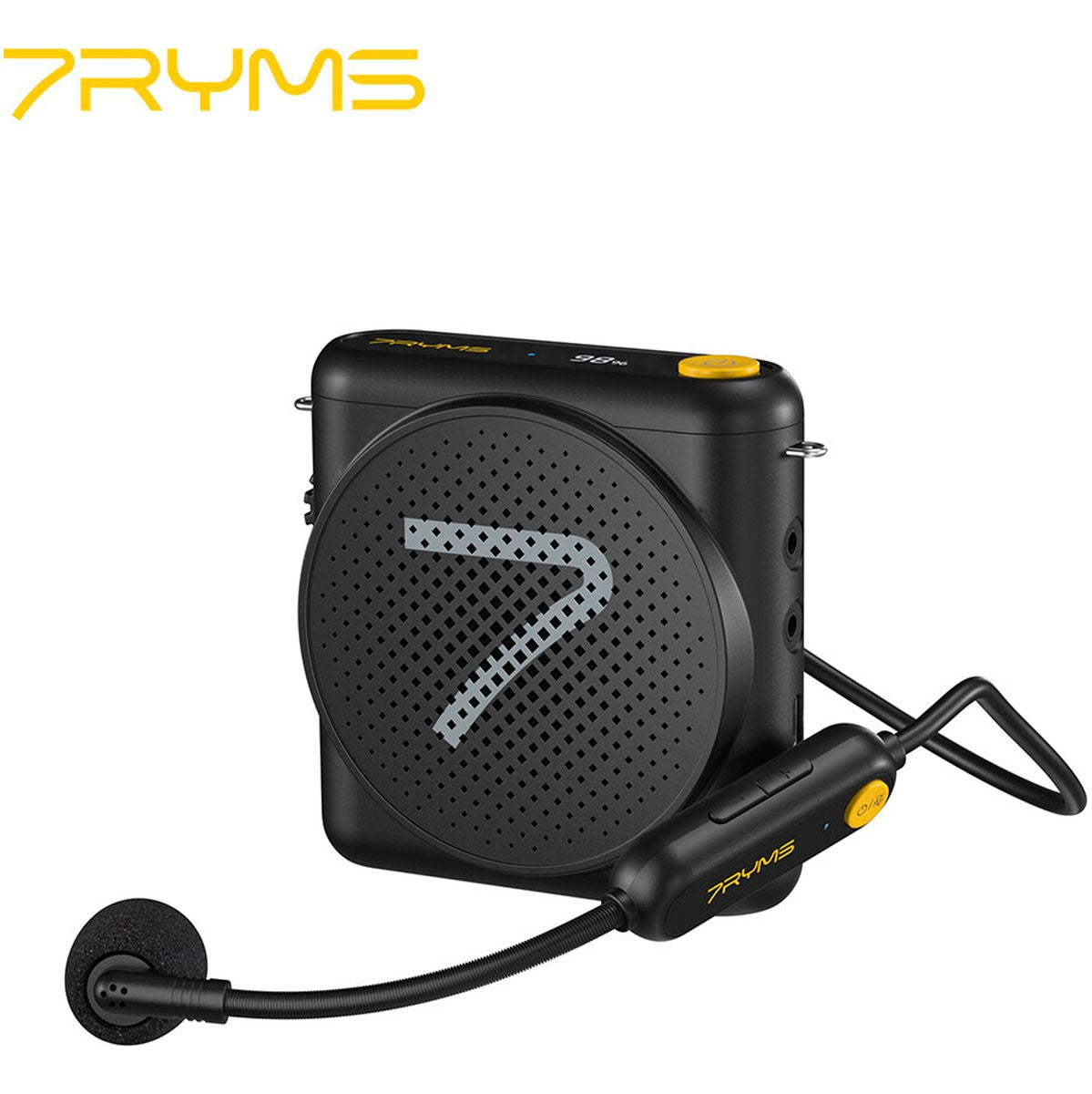7Ryms WA1 Presentatie-Speaker w/ Wireless Headset - Black - image 3 of 5