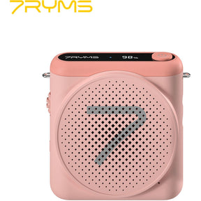 7Ryms WA1 Presentatie-Speaker w/ Wireless Headset - Pink