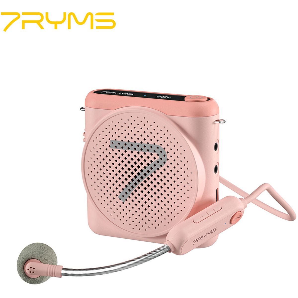 7Ryms WA1 Presentatie-Speaker w/ Wireless Headset - Pink - image 3 of 5