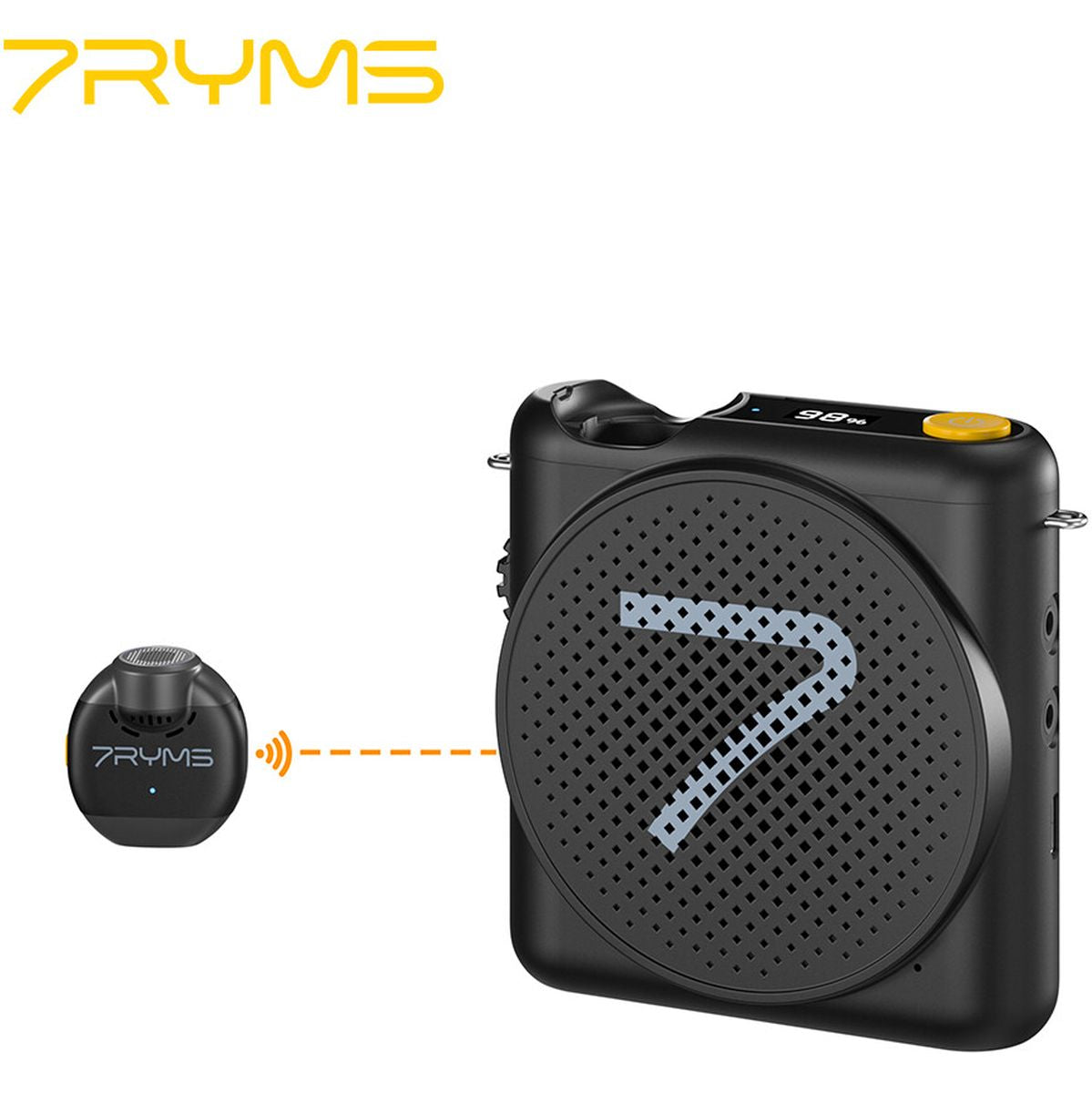 7Ryms WA2 Presentatie-Speaker w/ Wireless Microphone Black - image 2 of 5