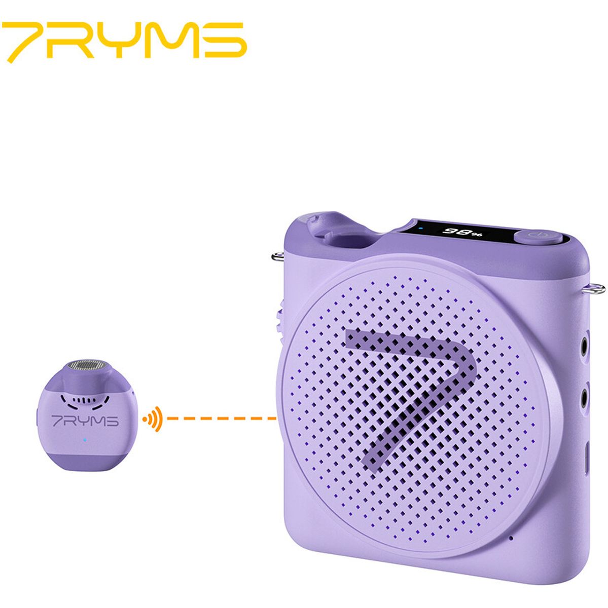 7Ryms WA2 Presentatie-Speaker w/ Wireless Microphone Purple - image 2 of 5