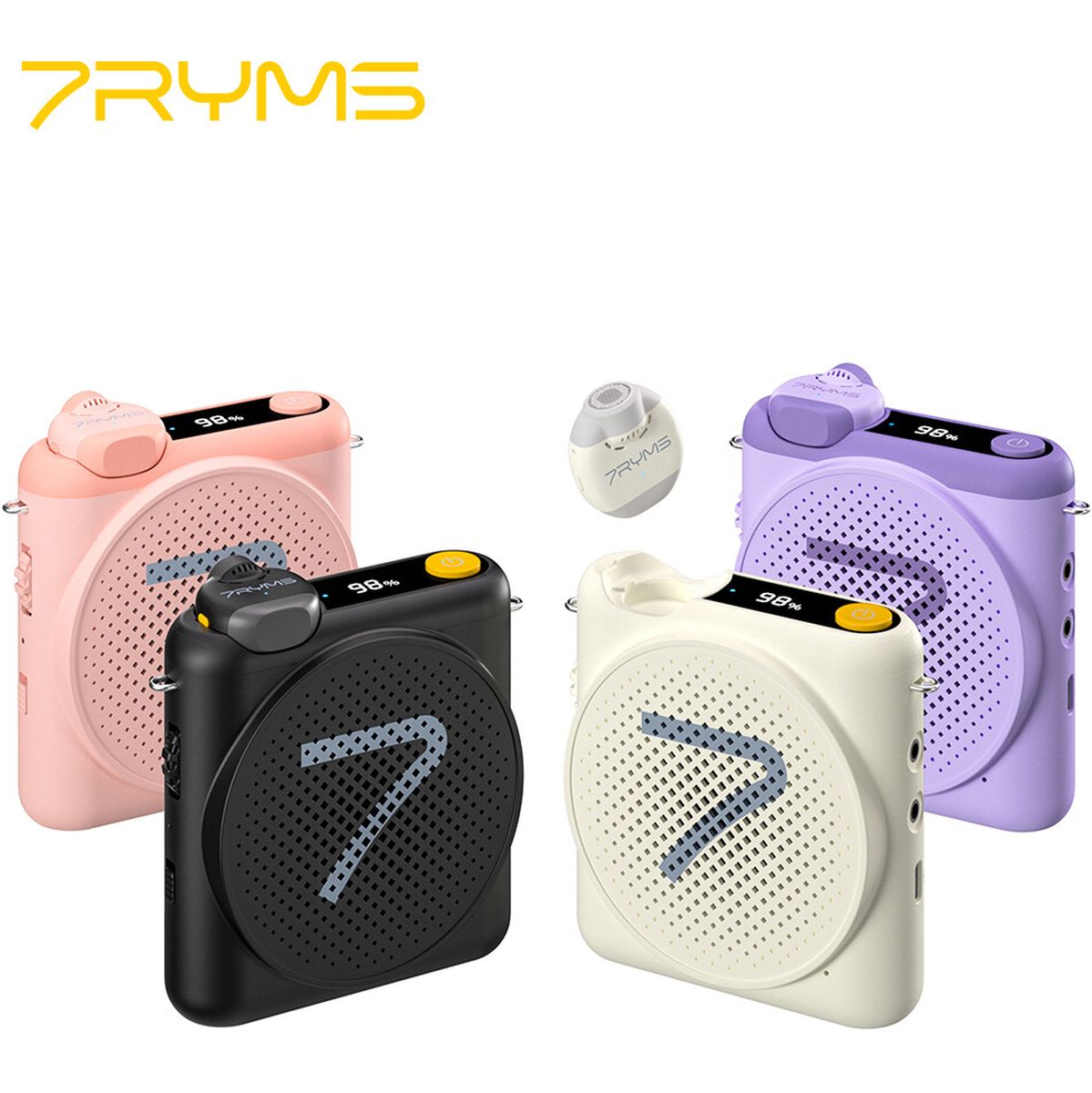 7Ryms WA2 Presentatie-Speaker w/ Wireless Microphone Purple - image 4 of 5