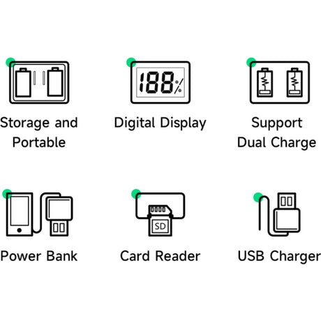 Mcoplus Duocharger USB ENEL15 SD w/ 2 Accu's - image 5 of 5