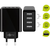 Goobay USB-A 4X Charger