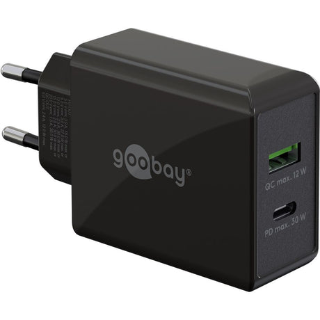 Goobay Dual USB-C PD Fastcharger 30W