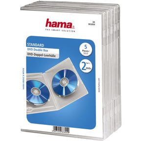 Hama DVD Jewel Case Double 5-pack Transparant