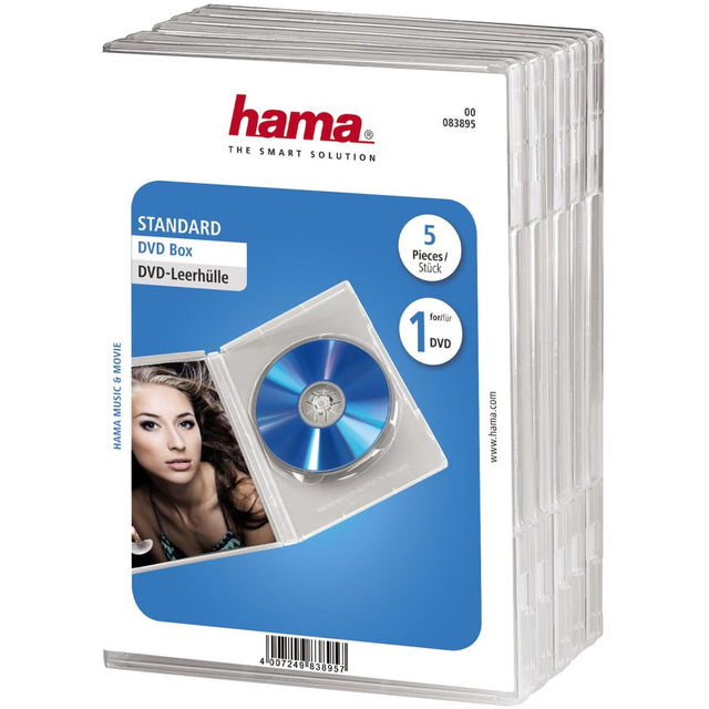 Hama DVD Doosje Standard 5-pack Transparant
