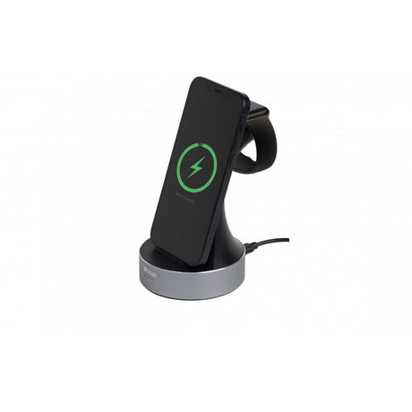Verbatim WCS-01 Aluminium 2-IN-1 QI Mfi Wireless + Apple Watch Charger