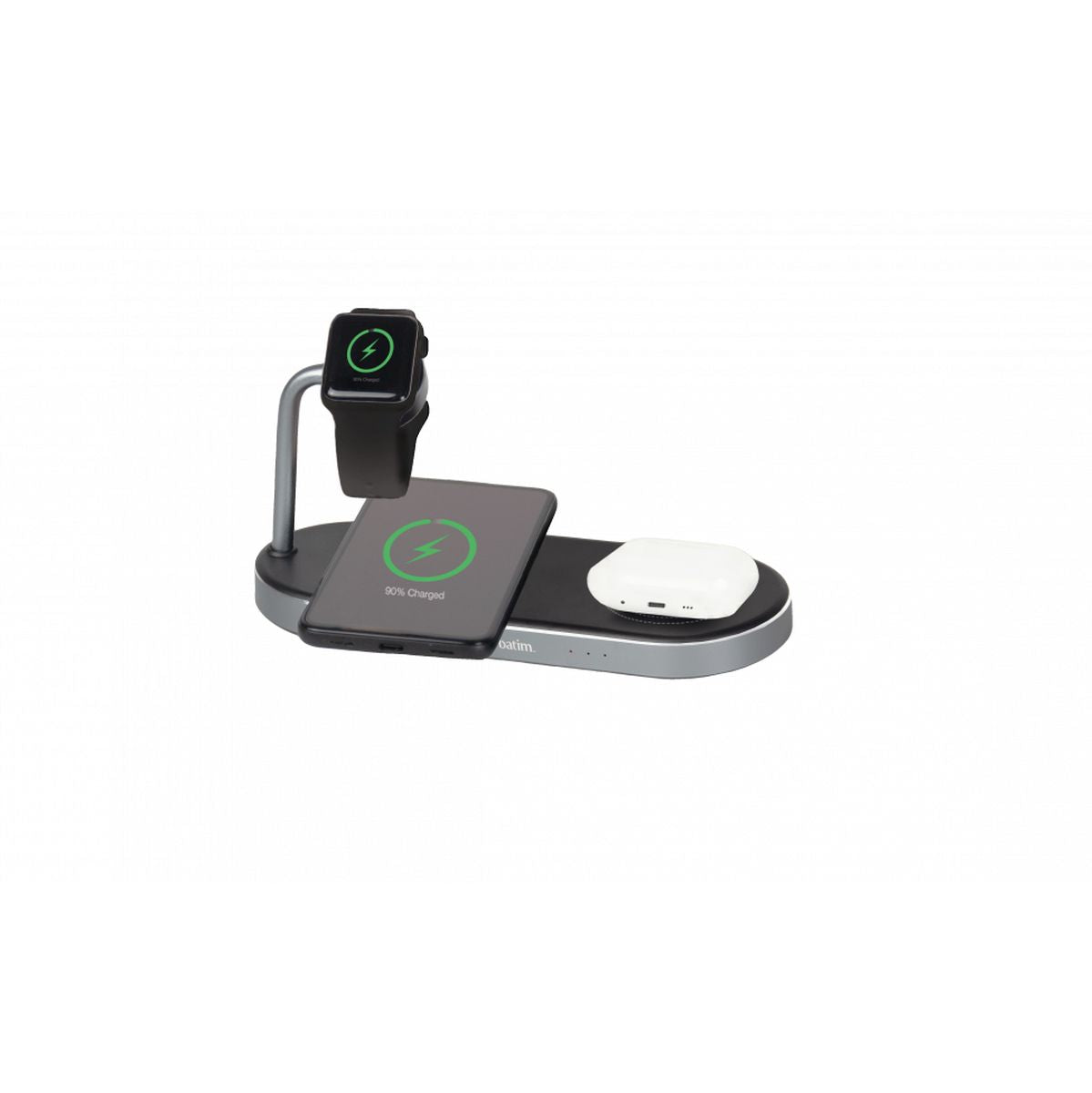 Verbatim WCS-03 Aluminium 3-IN-1 QI Mfi Dual Wireless + Apple Watch Charger
