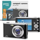 Pora&Co Digital Camera 4K - Inclusief Memory Card - Black - image 2 of 5