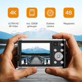Pora&Co Digital Camera 4K - Inclusief Memory Card - Black - image 3 of 5