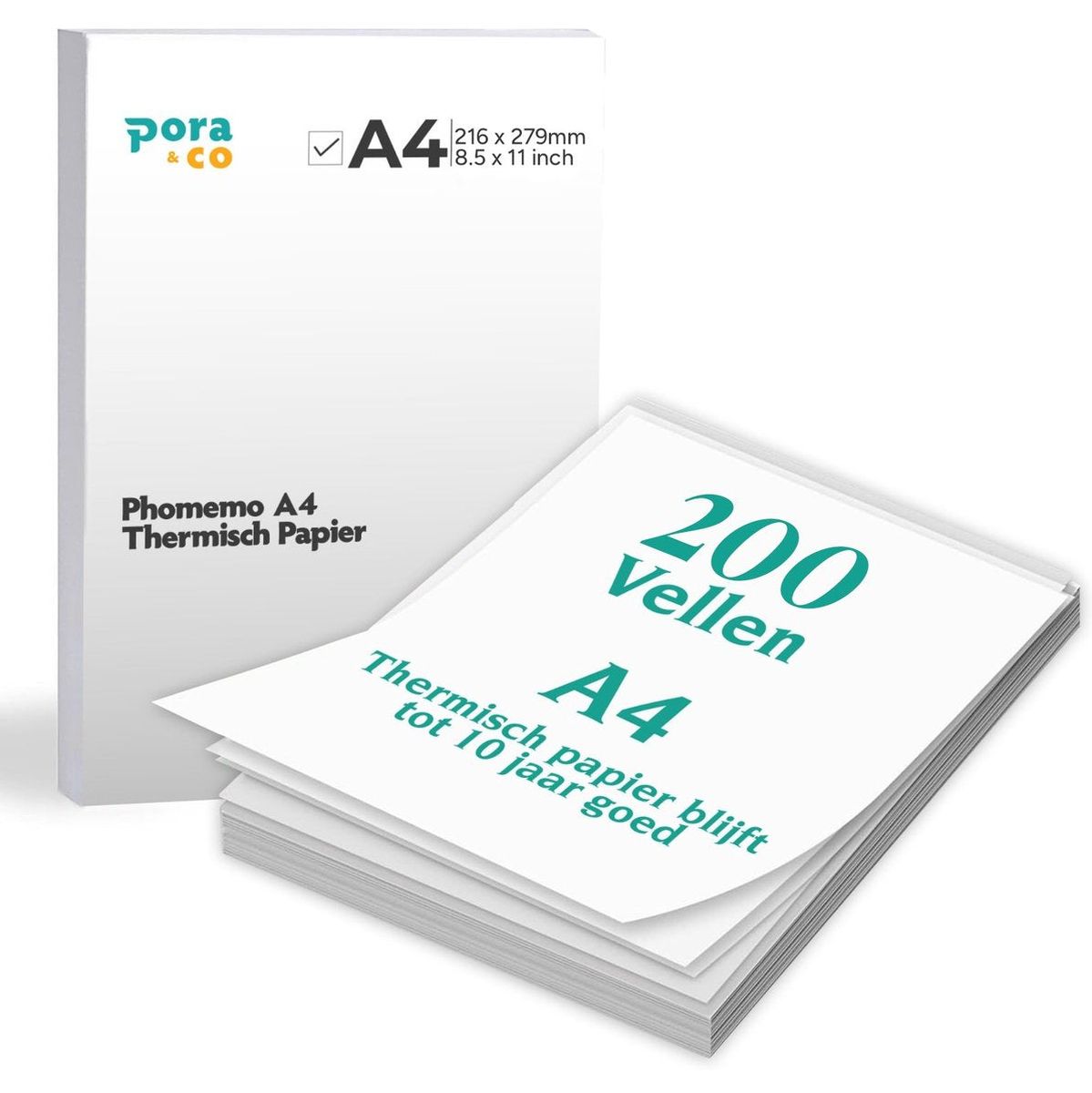 Pora&Co Thermisch A4 Paper - 200 PCs
