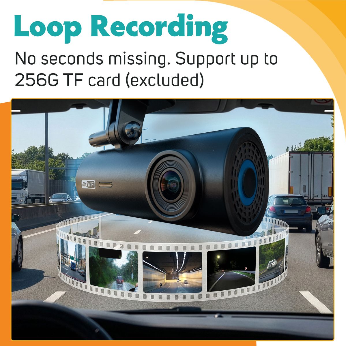 Pora&Co Dashcam Dual Lens 4K Â€ For Achter Camera - image 2 of 5