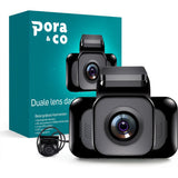 Pora&Co Dashcam 4K Ultra HD Â€ 3 inch LCD Scherm