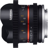 Samyang 8mm T3.1 Cine Fish-Eye II Sony E-Mount