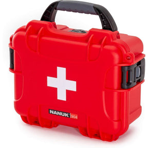 Nanuk Case 904 Empty w/ First Aid Logo Red Interior 213x152x94mm