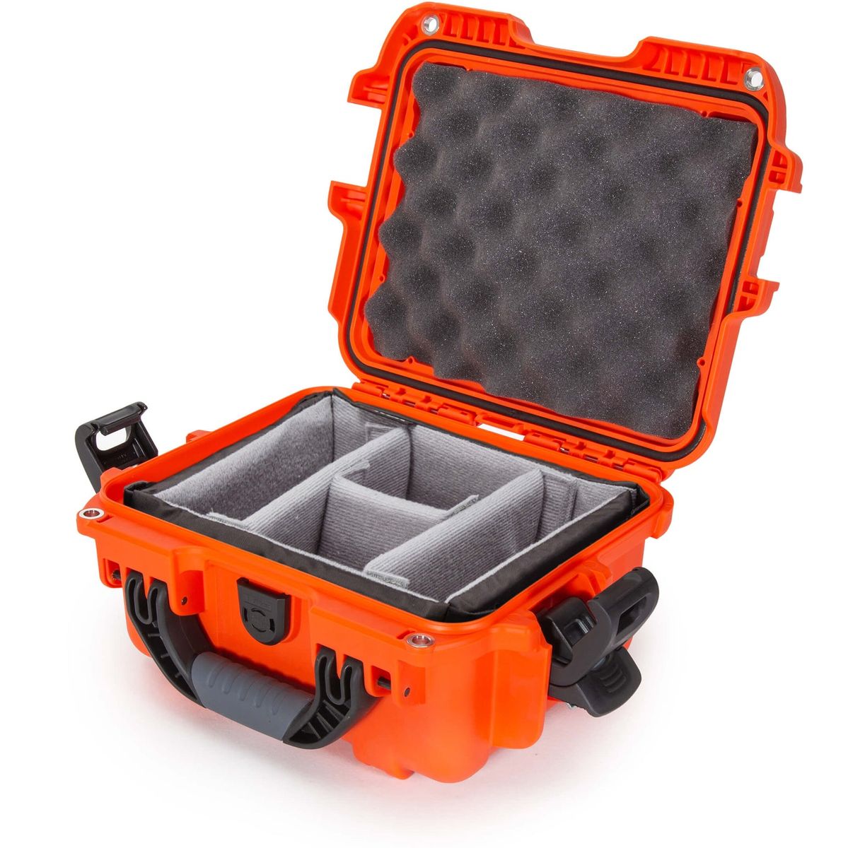 Nanuk Case w/ Padded Divider Orange Interior 239x188x140mm