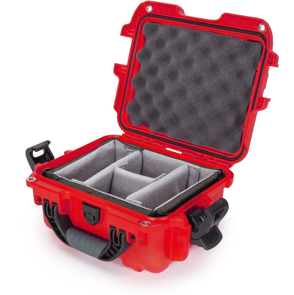 Nanuk Case w/ Padded Divider Red Interior 239x188x140mm