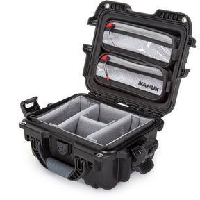 Nanuk 905 Case w/ Lid Org. w/ Divider Black Pro Photo Kit Case