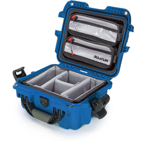 Nanuk 905 Case w/ Lid Org. w/ Divider Blue Pro Photo Kit Case