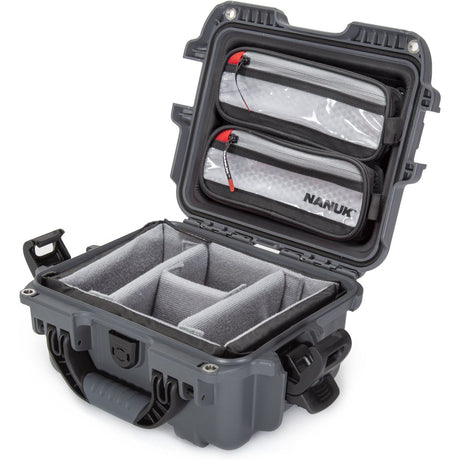 Nanuk 905 Case w/ Lid Org. w/ Divider Graphite Pro Photo Kit Case