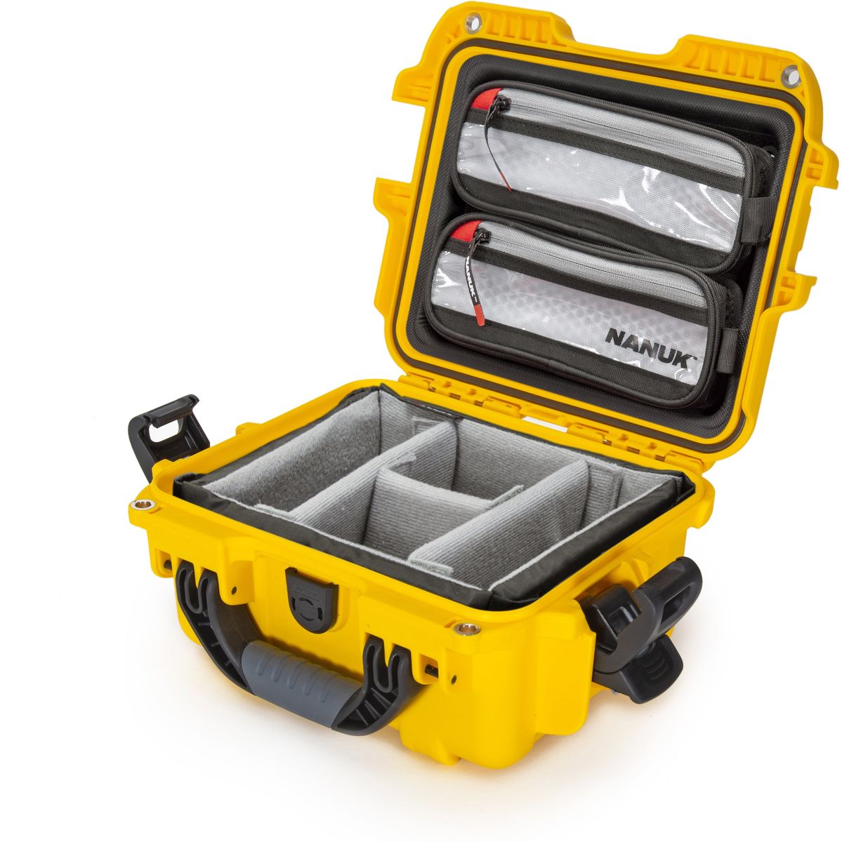 Nanuk 905 Case w/ Lid Org. w/ Divider Yellow Pro Photo Kit Case