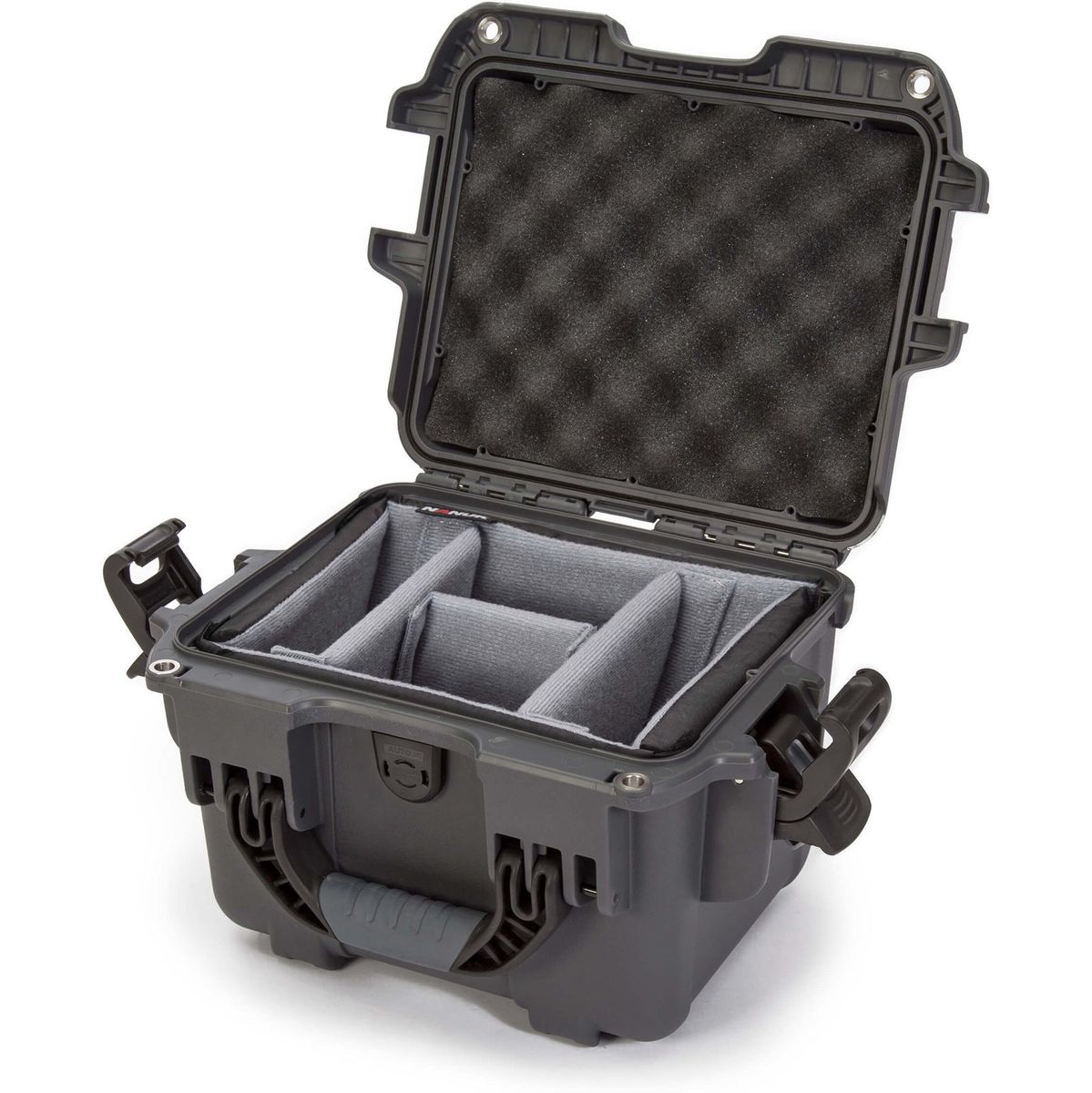 Nanuk Case w/ Padded Divider Graphite Interior 241x191x191mm