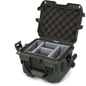 Nanuk Case w/ Padded Divider Olive Interior 241x191x191mm