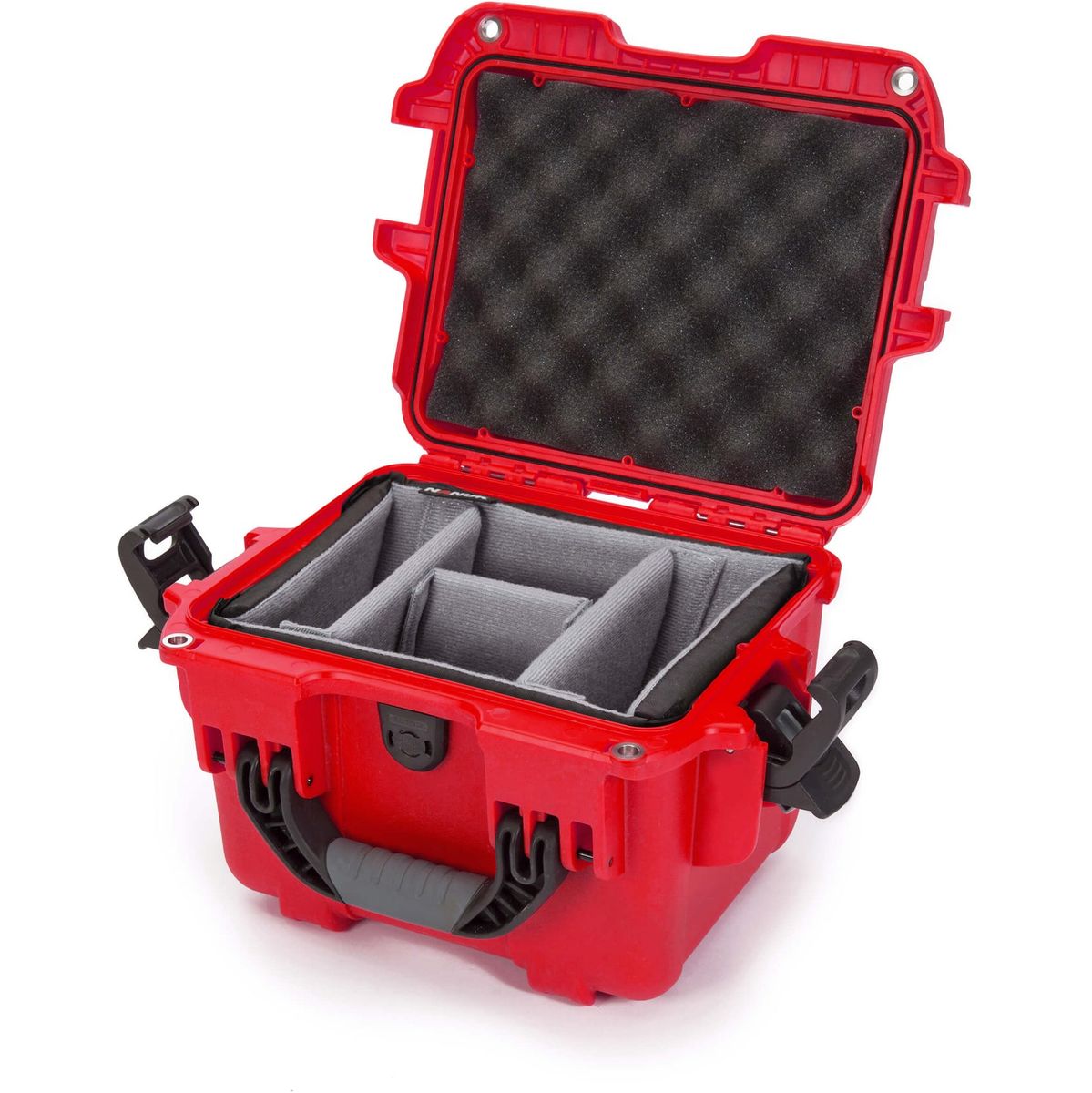 Nanuk Case w/ Padded Divider Red Interior 241x191x191mm