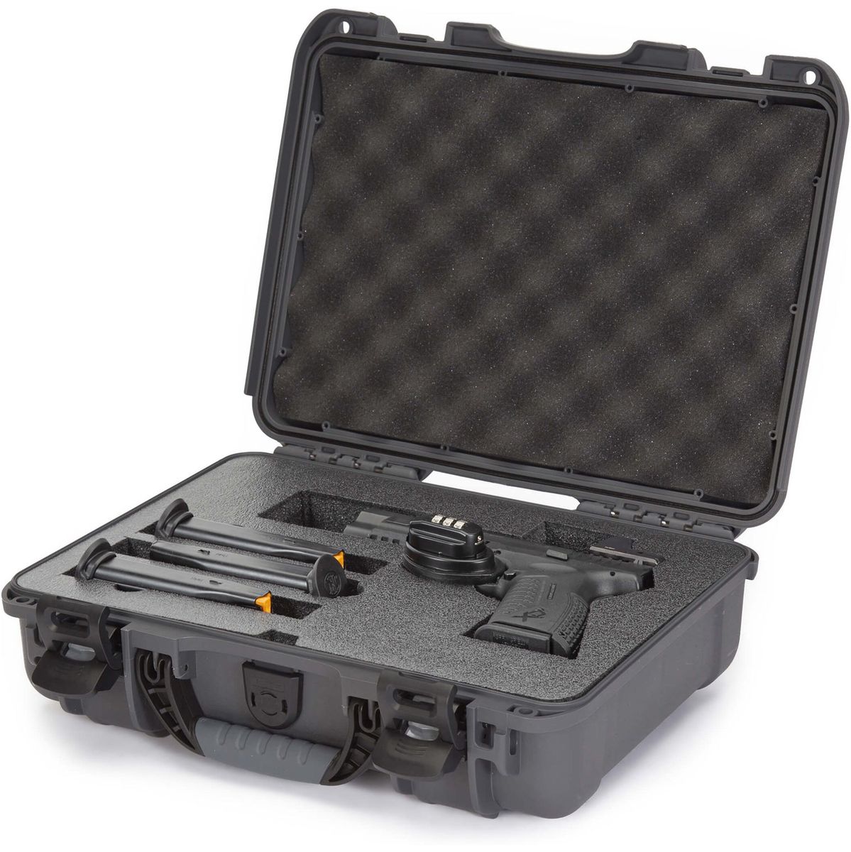 Nanuk 910 Pistol Optic Ready Case Graphite Interior 335x234x97mm