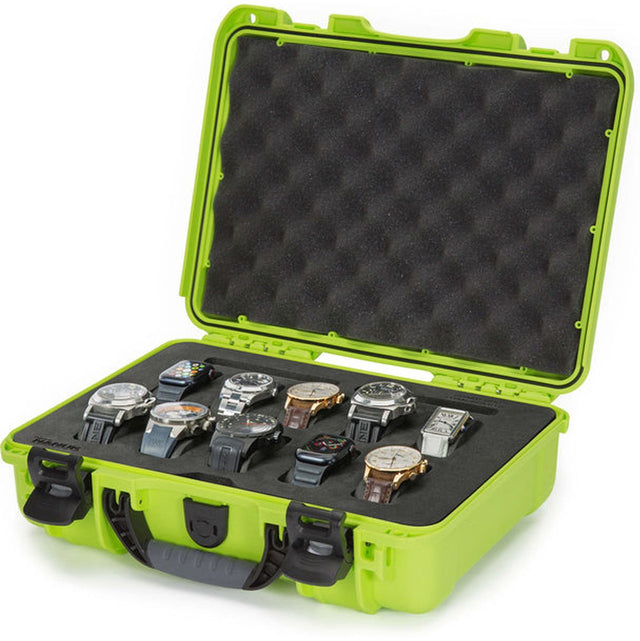 Nanuk Case w/ 10 Watch Lime Interior 335x234x97mm