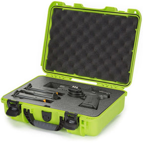 Nanuk 910 Pistol Optic Ready Case Lime Interior 335x234x97mm