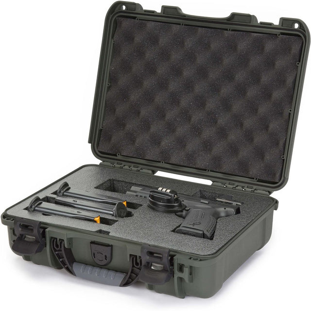 Nanuk 910 Pistol Optic Ready Case Olive Interior 335x234x97mm