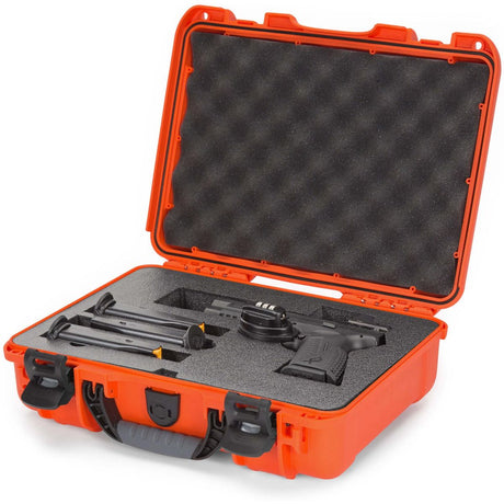 Nanuk 910 Pistol Optic Ready Case Orange Interior 335x234x97mm