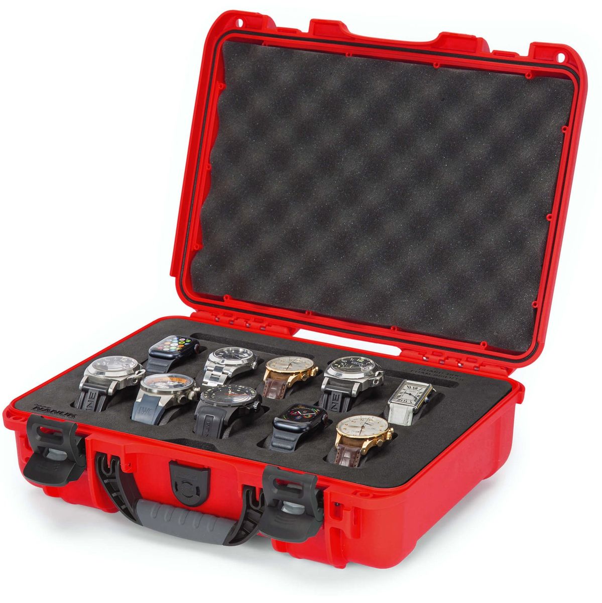 Nanuk Case w/ 10 Watch Red Interior 335x234x97mm