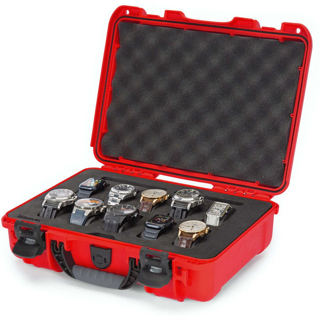 Nanuk Case w/ 10 Watch Red Interior 335x234x97mm