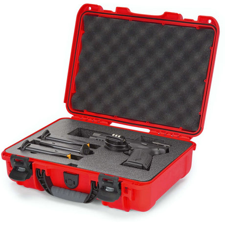 Nanuk 910 Pistol Optic Ready Case Red Interior 335x234x97mm