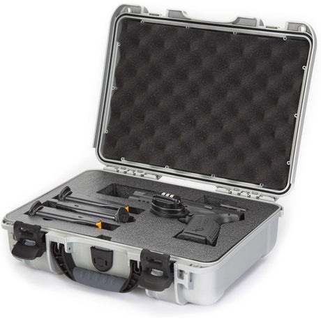 Nanuk 910 Pistol Optic Ready Case Silver Interior 335x234x97mm