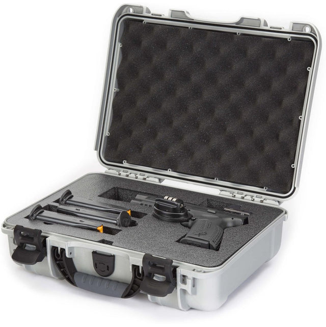 Nanuk 910 Pistol Optic Ready Case Silver Interior 335x234x97mm