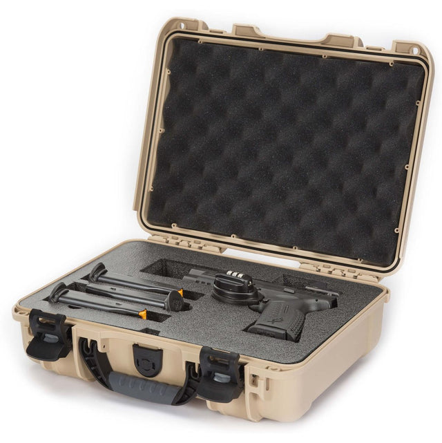 Nanuk 910 Pistol Optic Ready Case Tan Interior 335x234x97mm