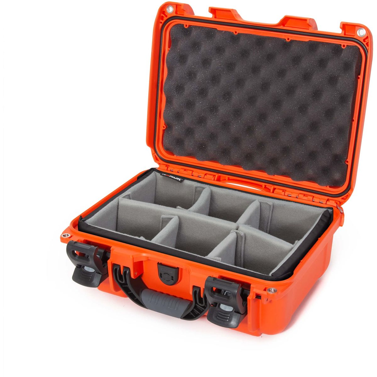 Nanuk Case w/ Padded Divider Orange Interior 351x236x157mm