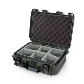 Nanuk Case w/ Padded Divider Olive Interior 351x236x157mm