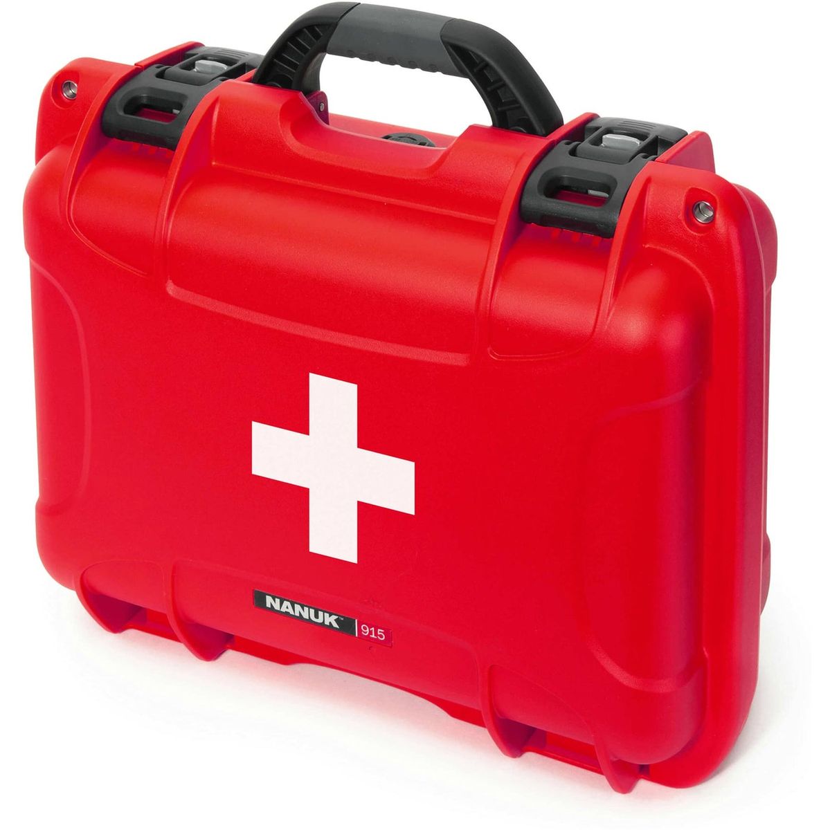 Nanuk Case 915 Empty w/ First Aid Logo Red Interior 351x236x157mm