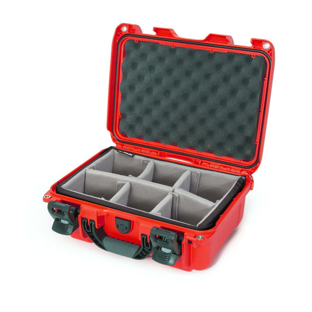 Nanuk Case w/ Padded Divider Red Interior 351x236x157mm