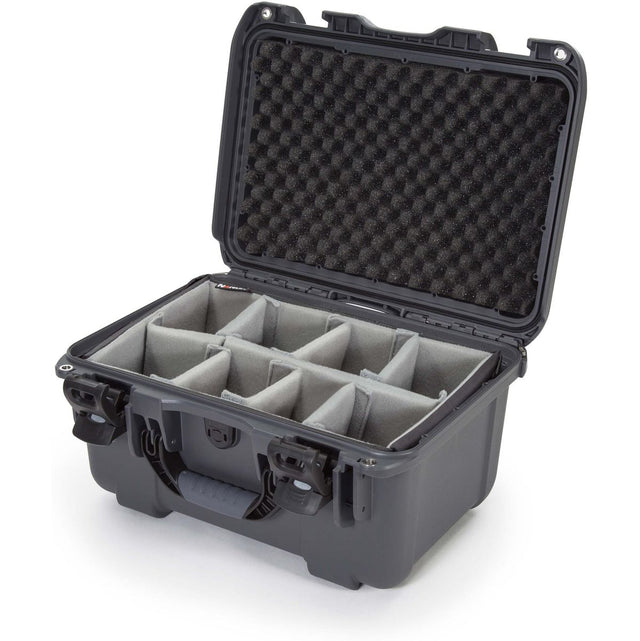 Nanuk Case w/ Padded Divider Graphite Interior 376x246x193mm