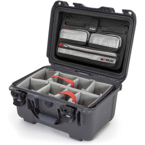Nanuk Case w/ Lid Org. w/ Div Graphite Pro Photo Kit Case Interior 376x246x193mm
