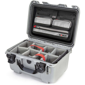 Nanuk Case w/ Lid Org. w/ Div Silver Pro Photo Kit Case Interior 376x246x193mm